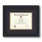 ArtToFrames 6x8 inch Diploma Frame - Framed with Black and Gold Mats, Comes with Regular Glass and Sawtooth Hanger for Wall Hanging (D-6x8)